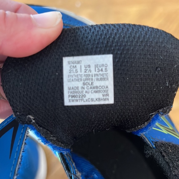 ASICS Contend Blue Running Shoes 2.5 - Picture 4 of 5